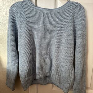Topshop Light blue sweater. Preppy, collegiate, chunky